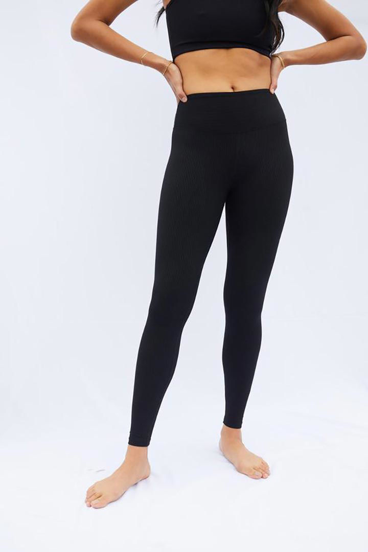 Picture of Ribbed High High Legging-Black