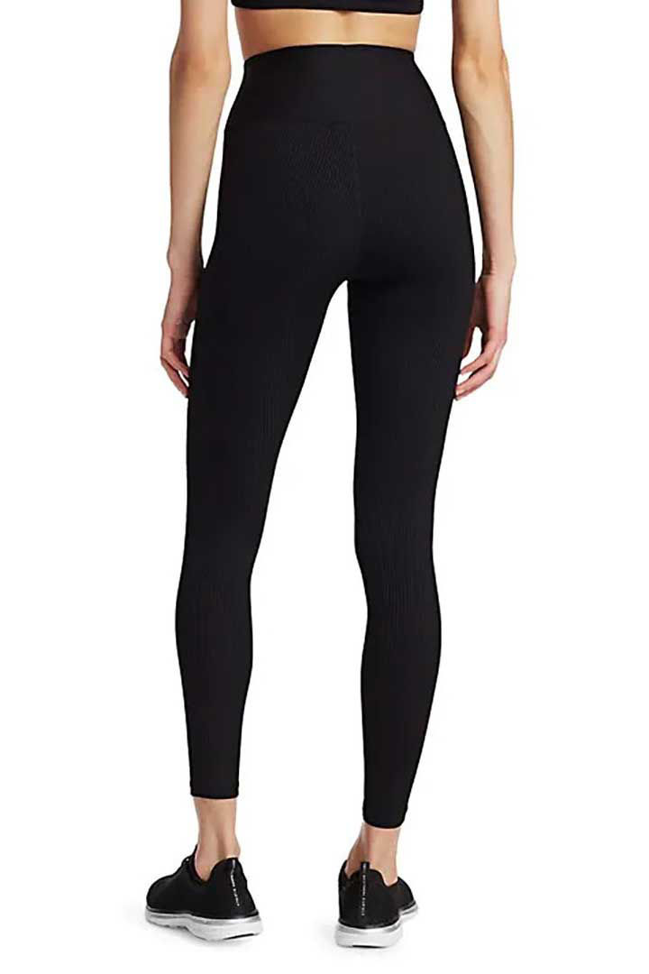 Picture of Ribbed Football Legging-Black