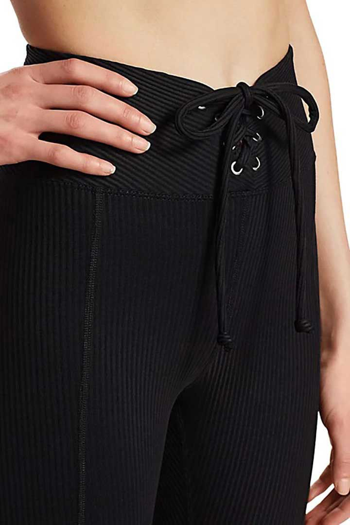 Picture of Ribbed Football Legging-Black