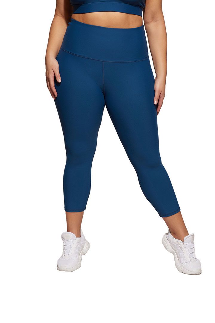 Picture of Navigate High Rider Tight Midi Plus Size-Blue