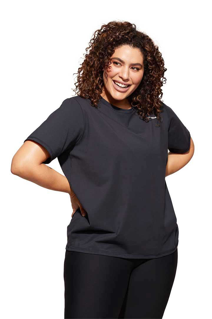 Picture of Cotton Crew Tee Plus Size-Navy