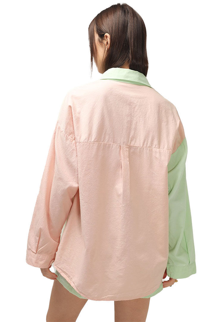 Picture of Kelly Color Block Boyfriend Shirt