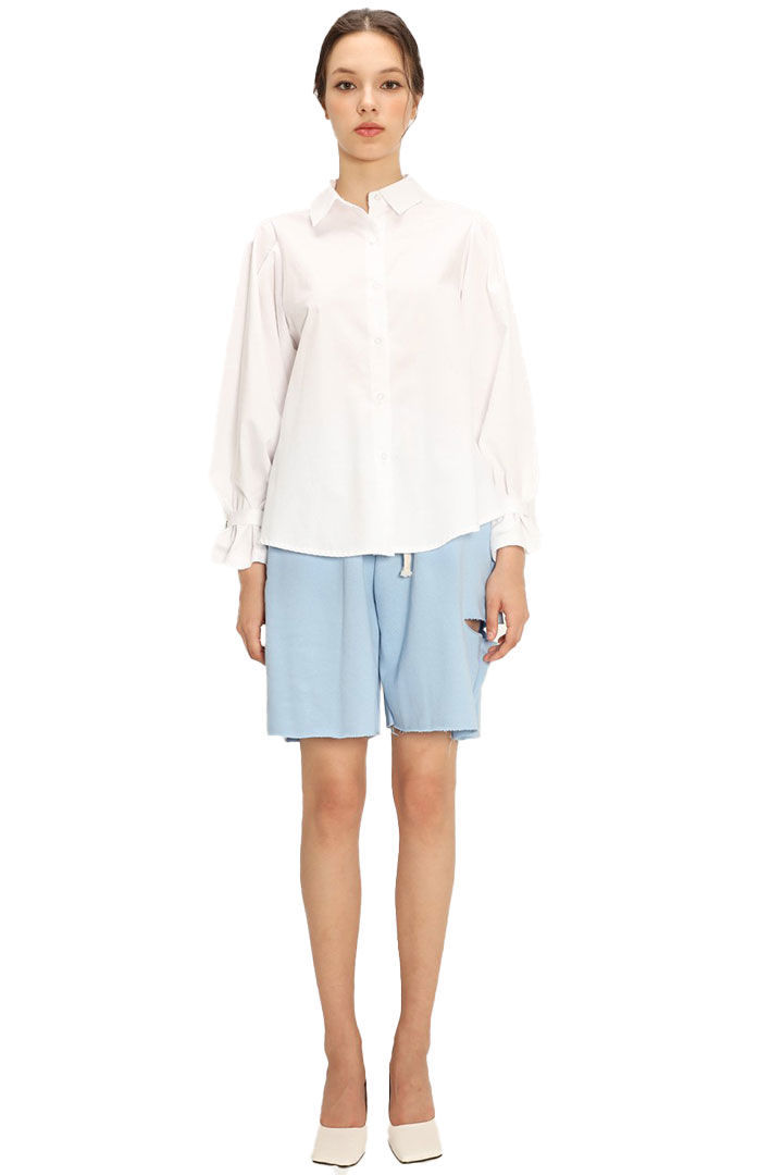 Picture of Micah Wide Sleeve Shirt-White