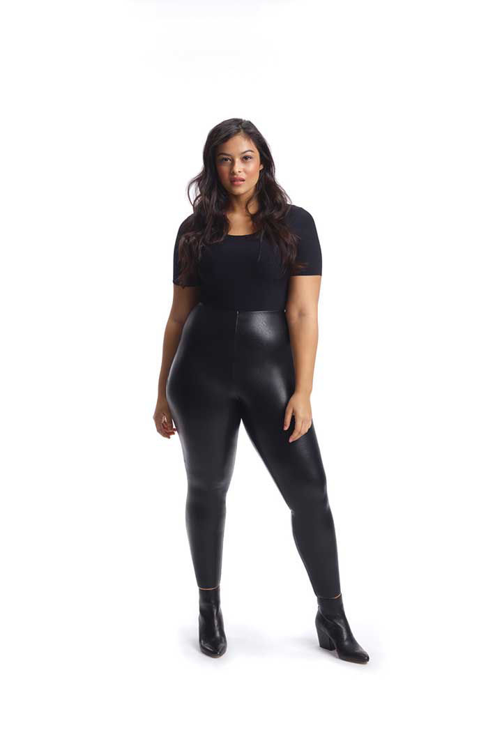 Picture of Faux Leather Legging Plus Size - Black