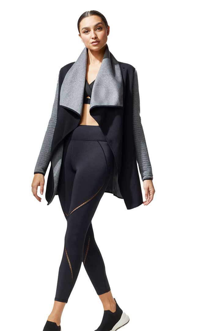 Picture of DUSK WRAP JACKET- BLACK