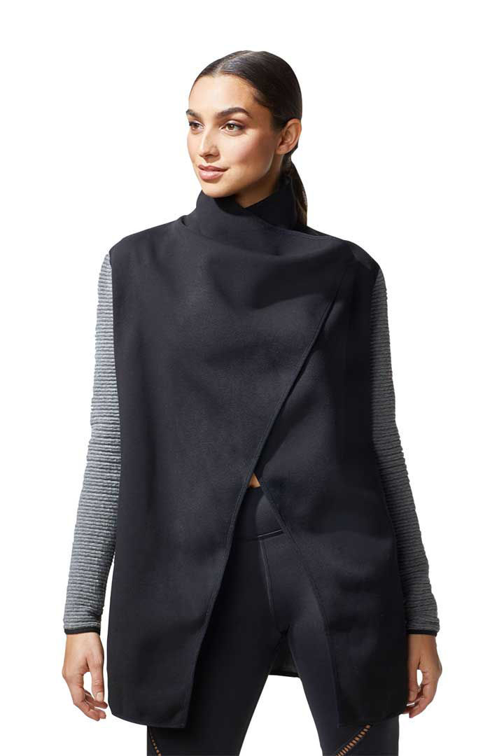 Picture of DUSK WRAP JACKET- BLACK