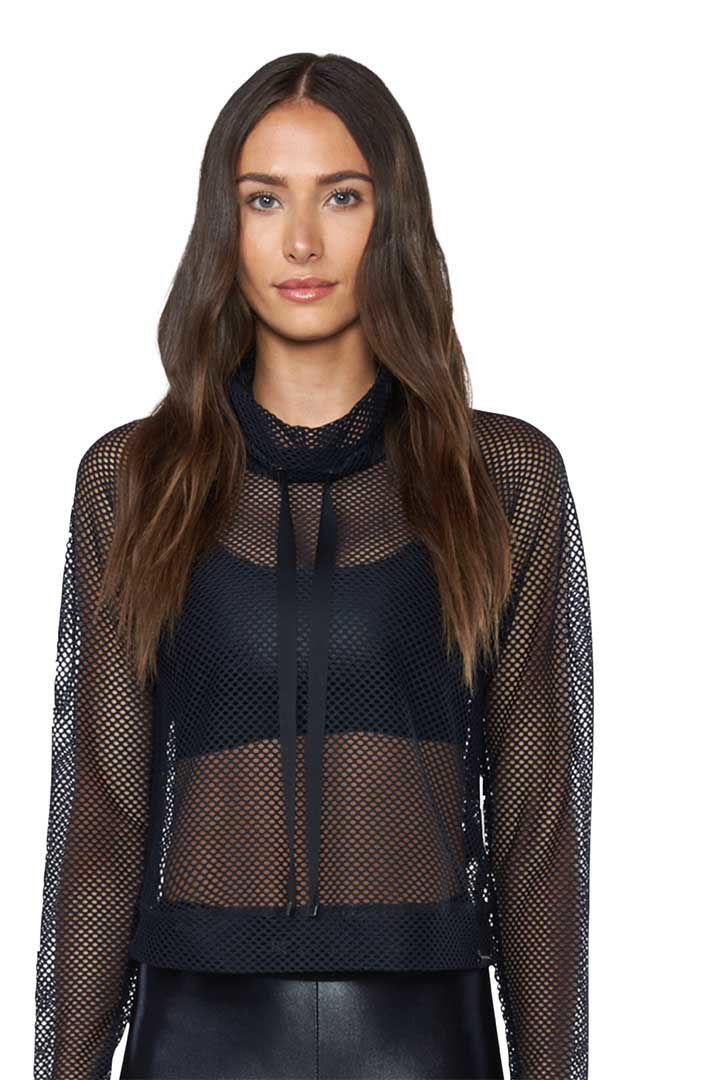 Picture of Pump Open Mesh Pullover - Black