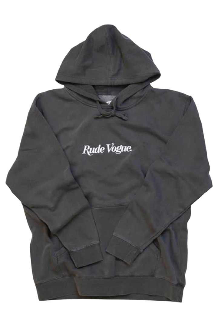 Picture of Rude Vogue Washed Hoodie -Washed Black