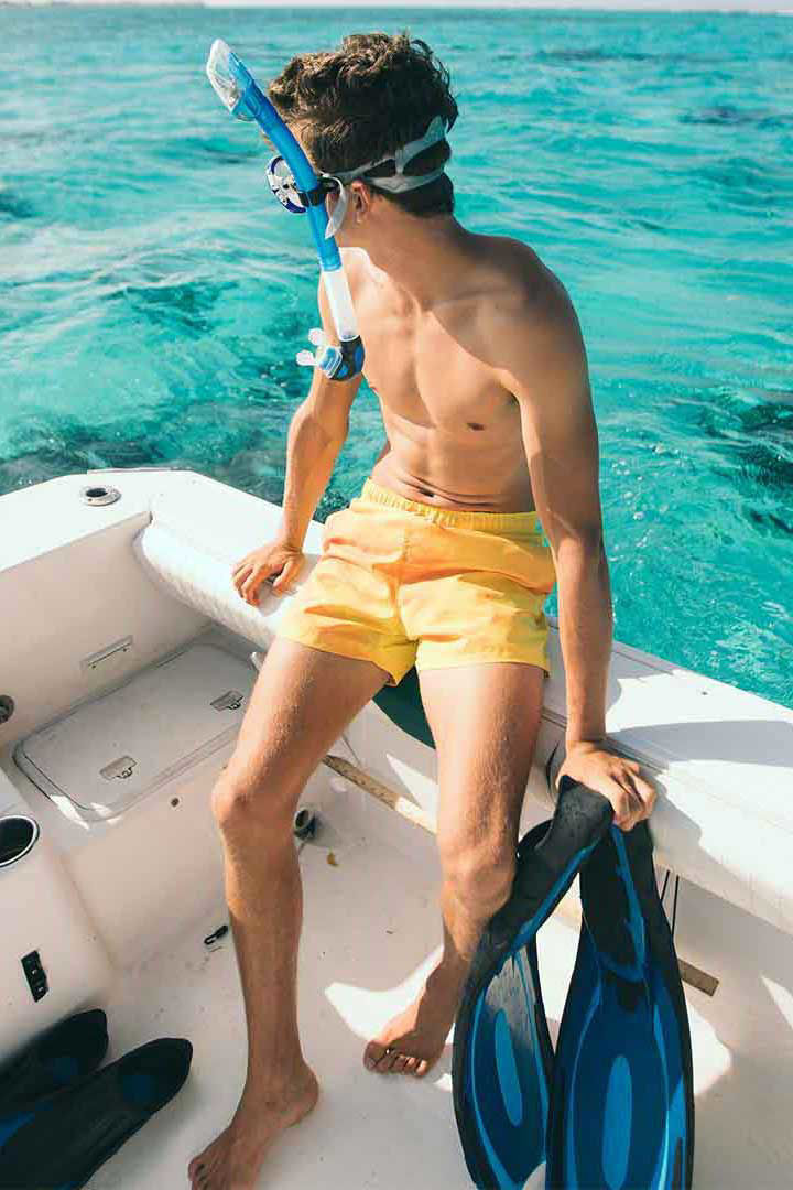 Picture of Sea'Sons Swim Short-Orange Yellow