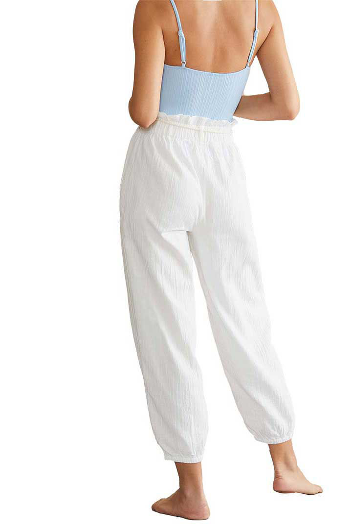 Picture of Paper Bag Gauze pants-White