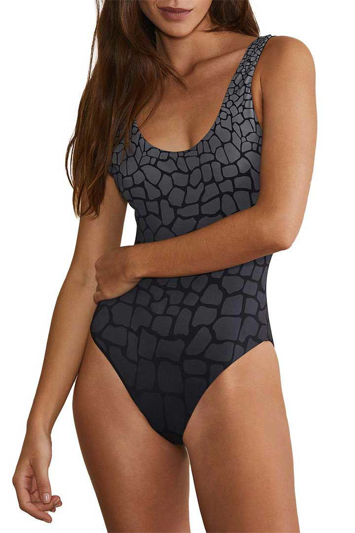 Picture of Rachel one Piece-Black Multi