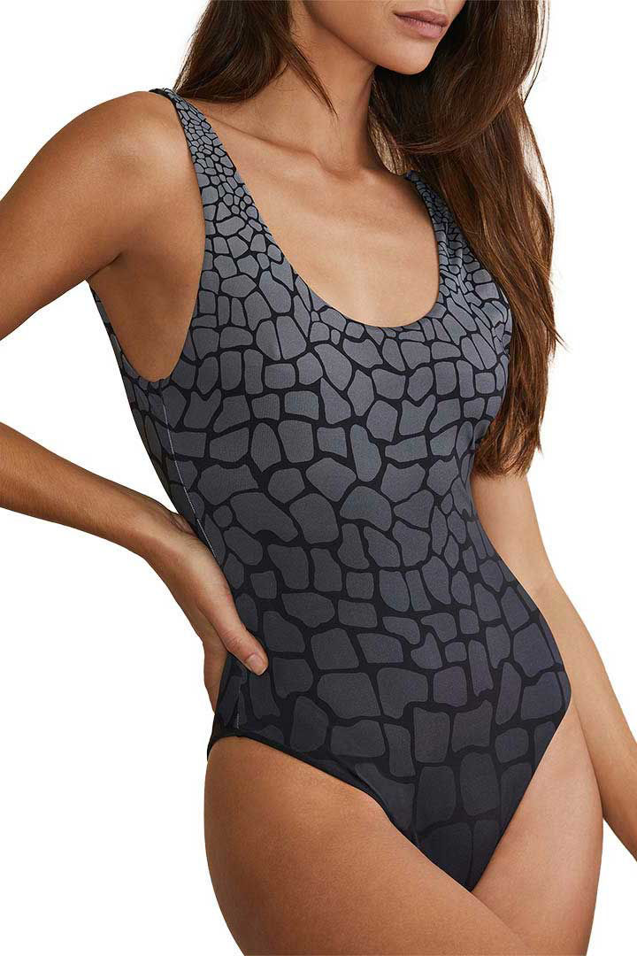 Picture of Rachel one Piece-Black Multi