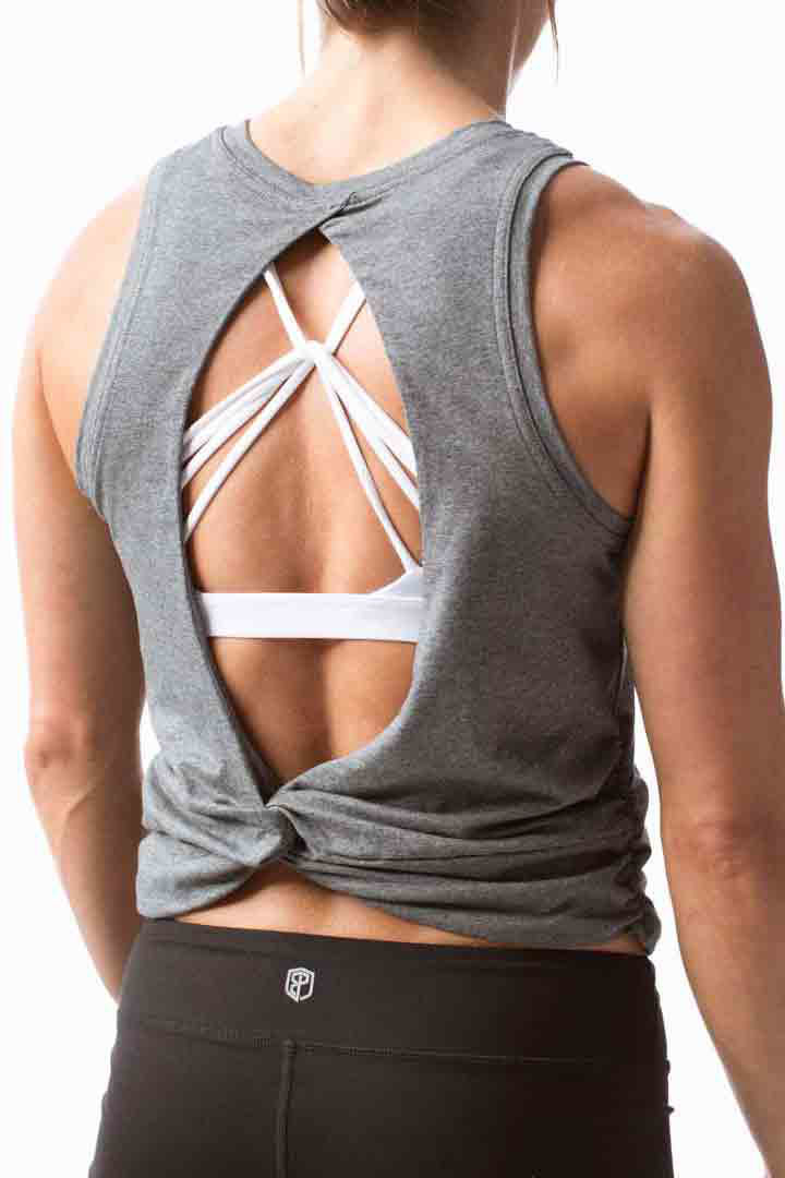 Picture of The Come Back Tank-Dark Heather Grey