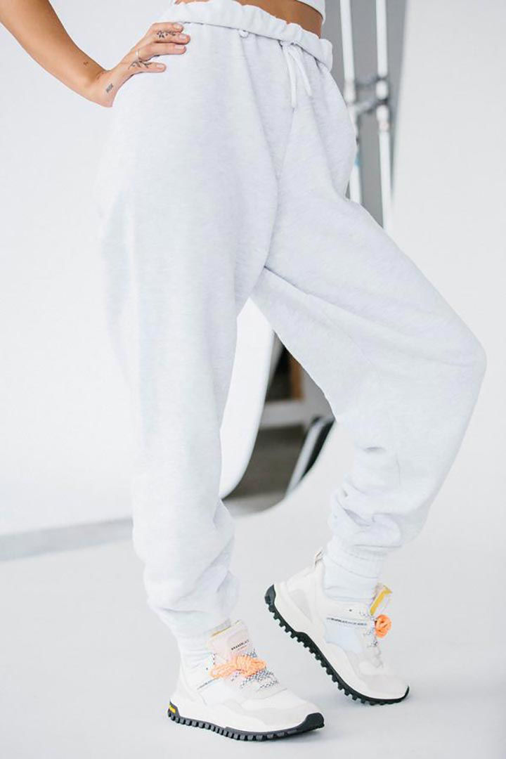 Picture of Oversized Jogger-Pearl Grey French Terry