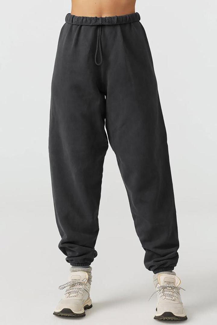 Picture of Oversized Jogger-Washed Black French Terry