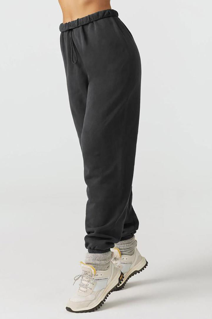 Picture of Oversized Jogger-Washed Black French Terry