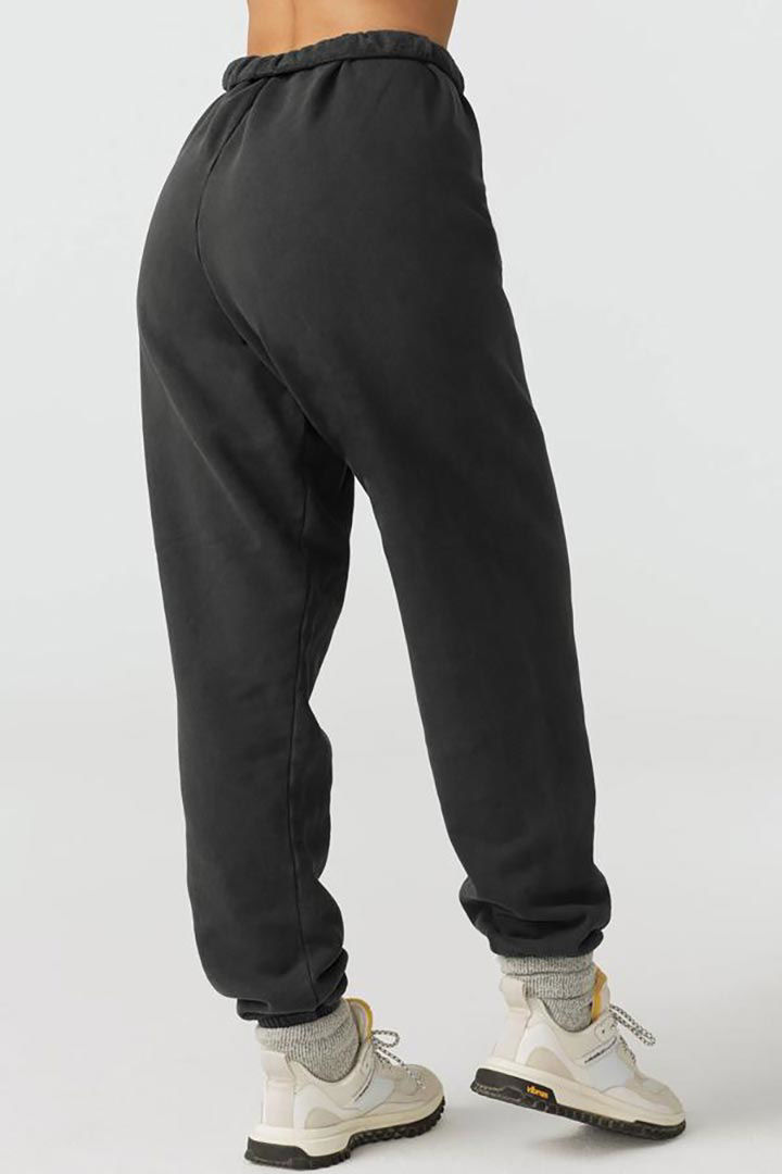 Picture of Oversized Jogger-Washed Black French Terry