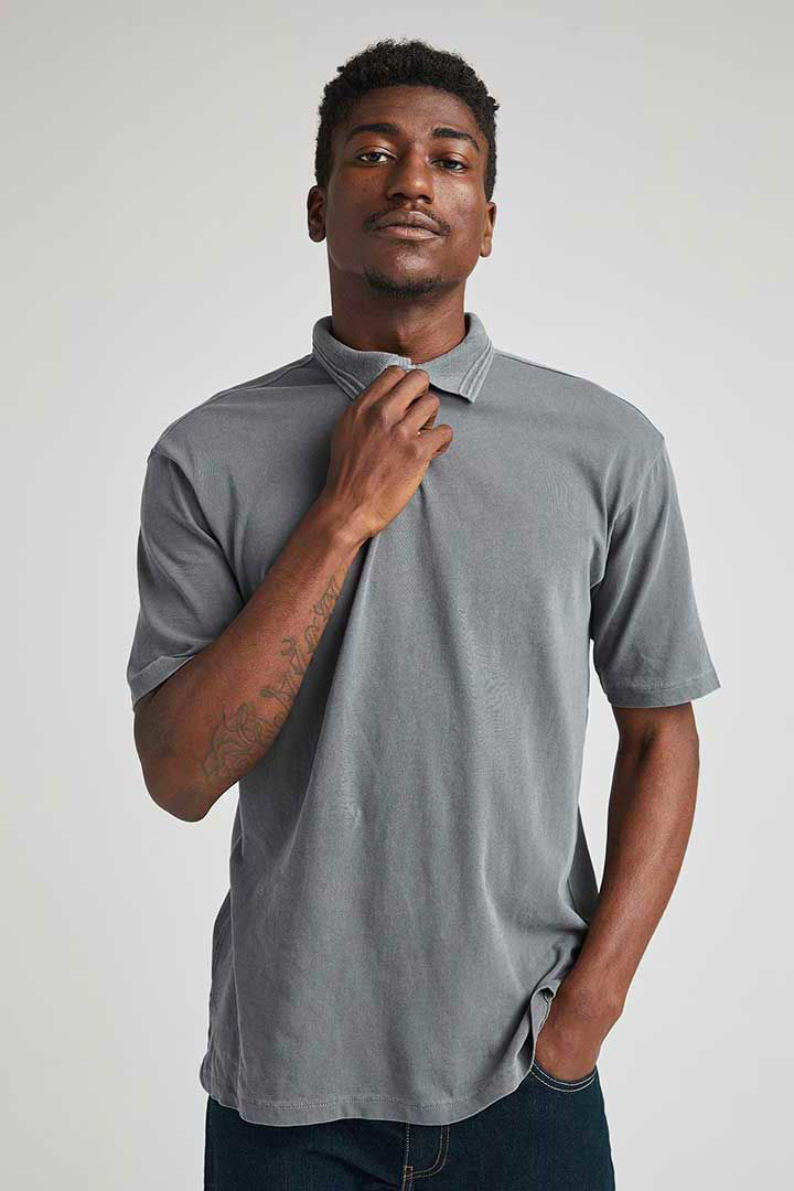 Picture of Relaxed Polo- Gunmetal