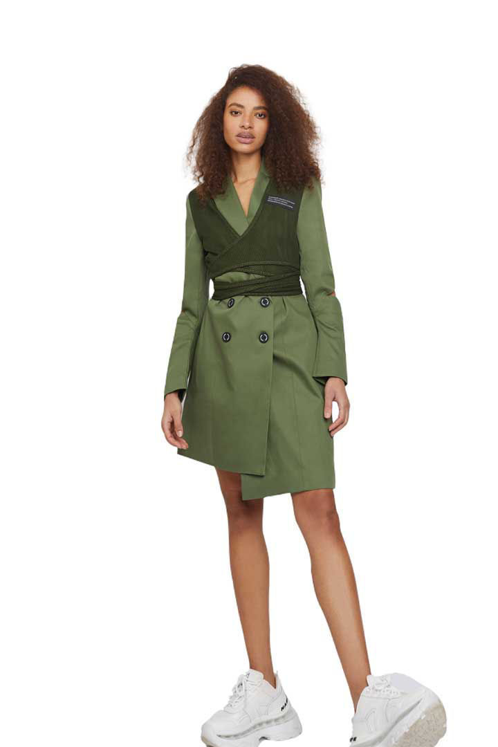 Picture of The "Back - Up" Dress -Military Green