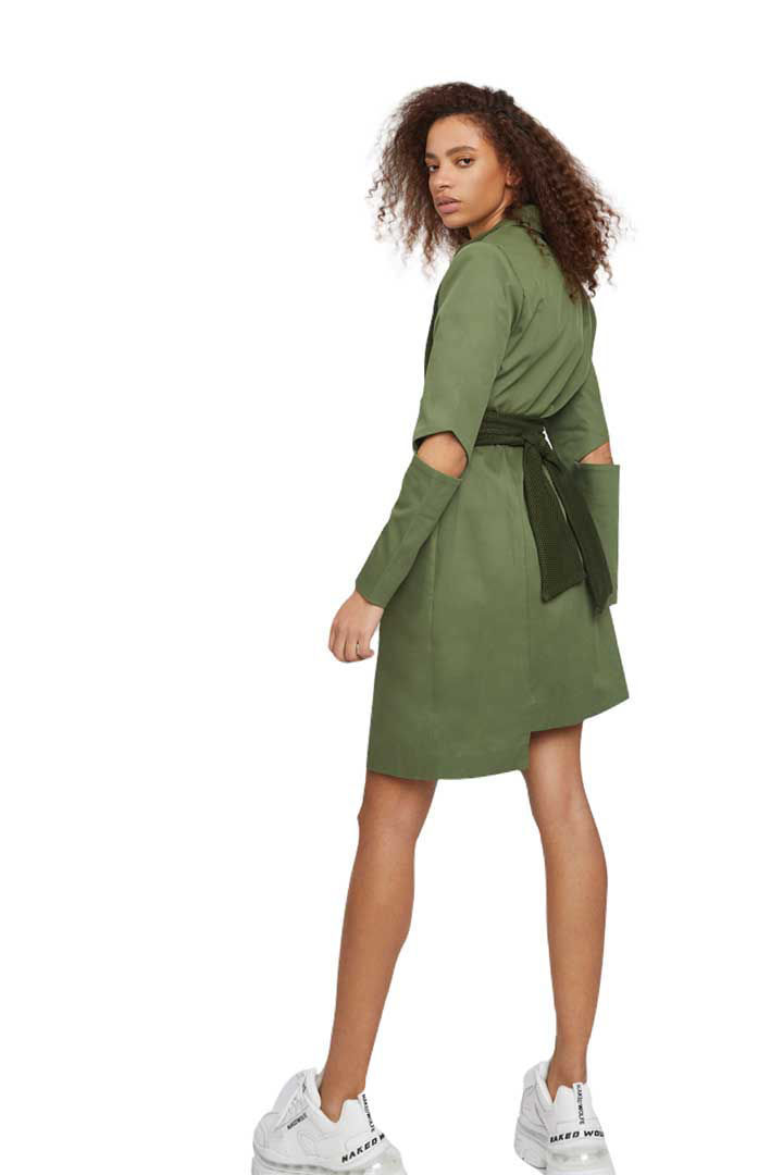 Picture of The "Back - Up" Dress -Military Green