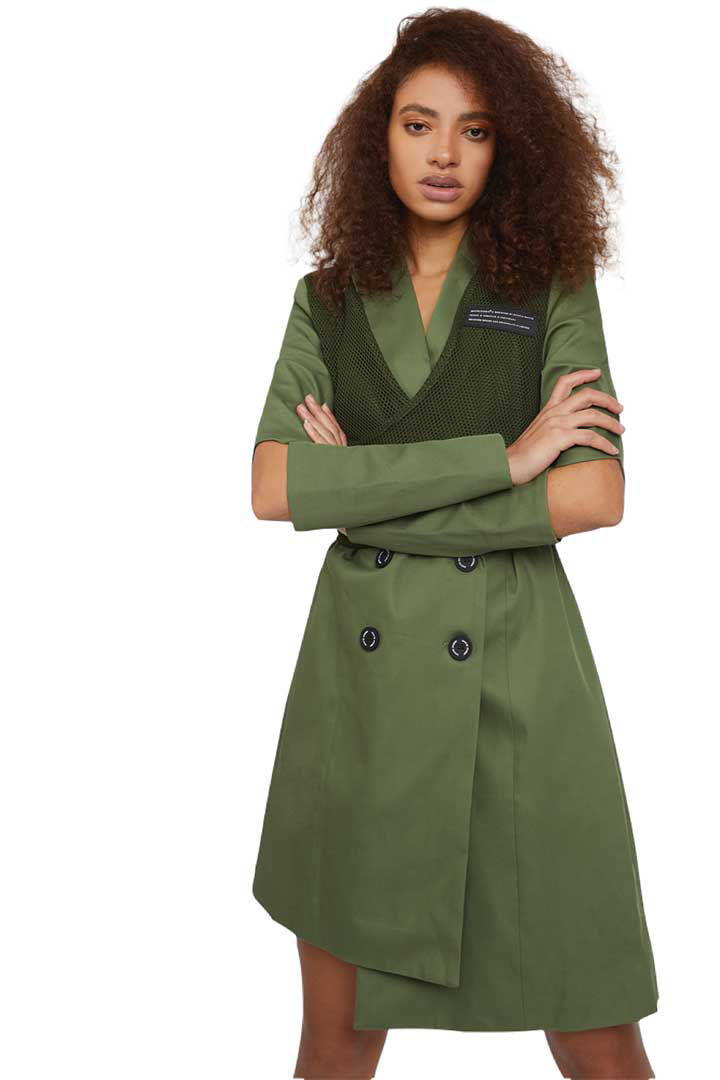 Picture of The "Back - Up" Dress -Military Green