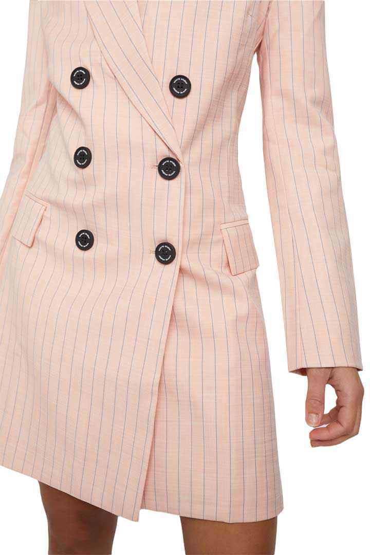 Picture of The "TRIAL" Blazer Dress - Peach / Beige