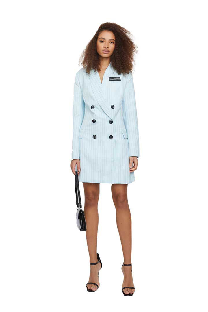 Picture of The "TRIAL" Blazer Dress-Light Blue