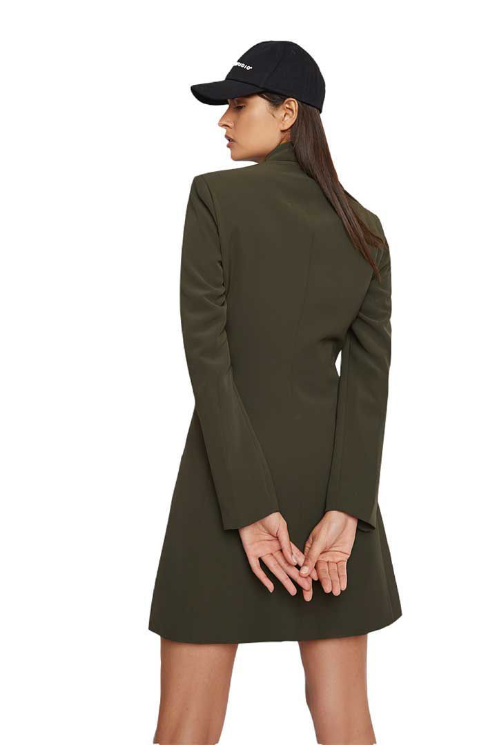 Picture of The “DEACTIVATE” Double Breasted Blazer Dress - Military Green