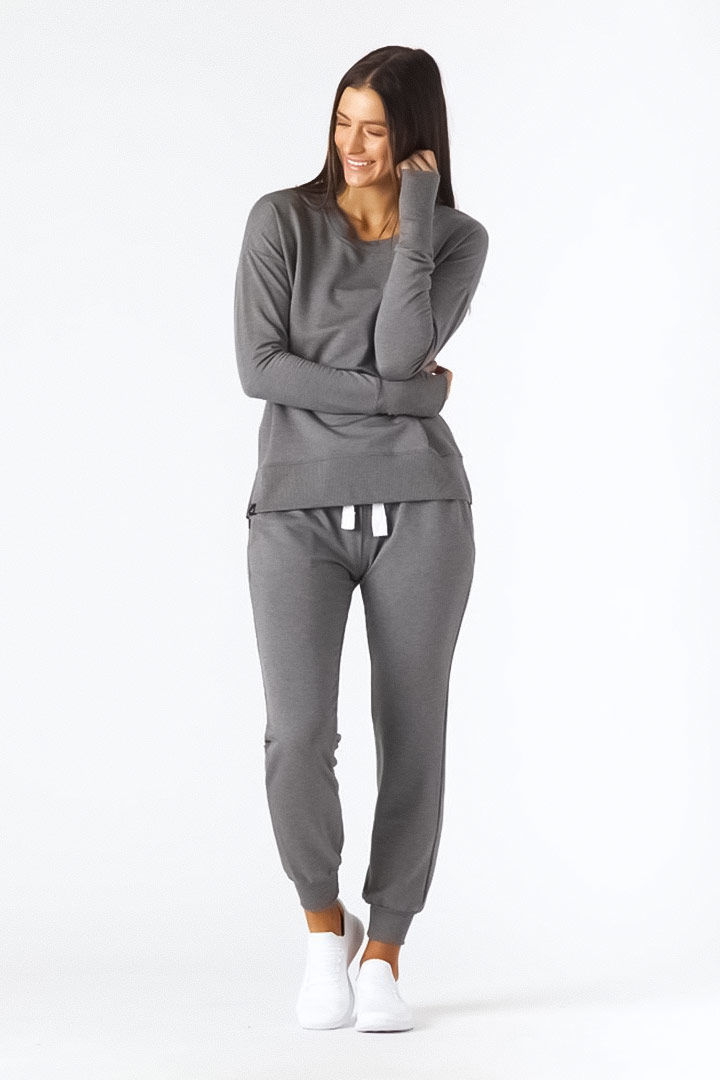 Picture of Halfway Jogger-Charcoal Heather