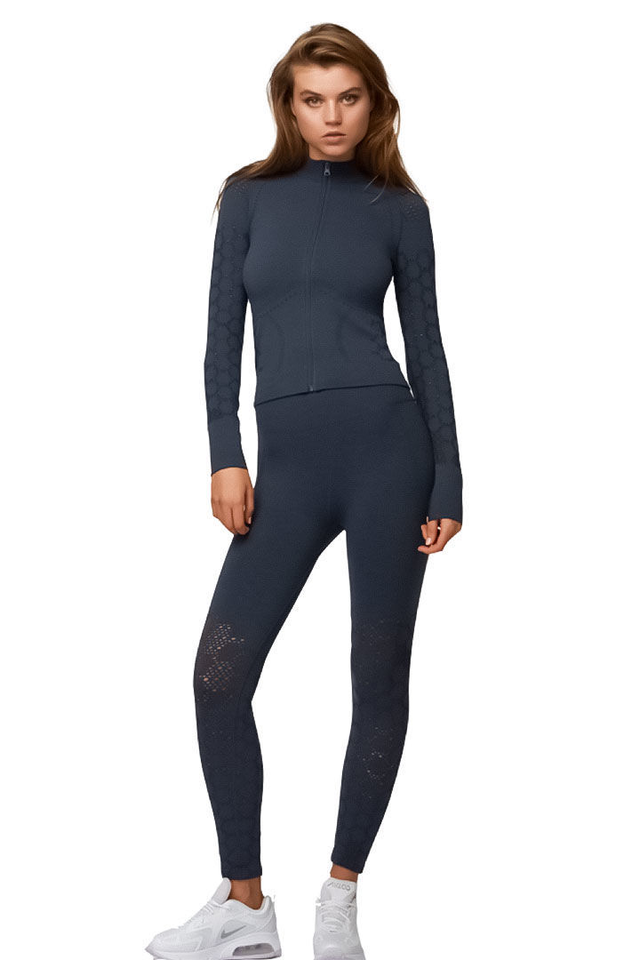 Picture of Infinity Seamless Zip Jacket-Pewter