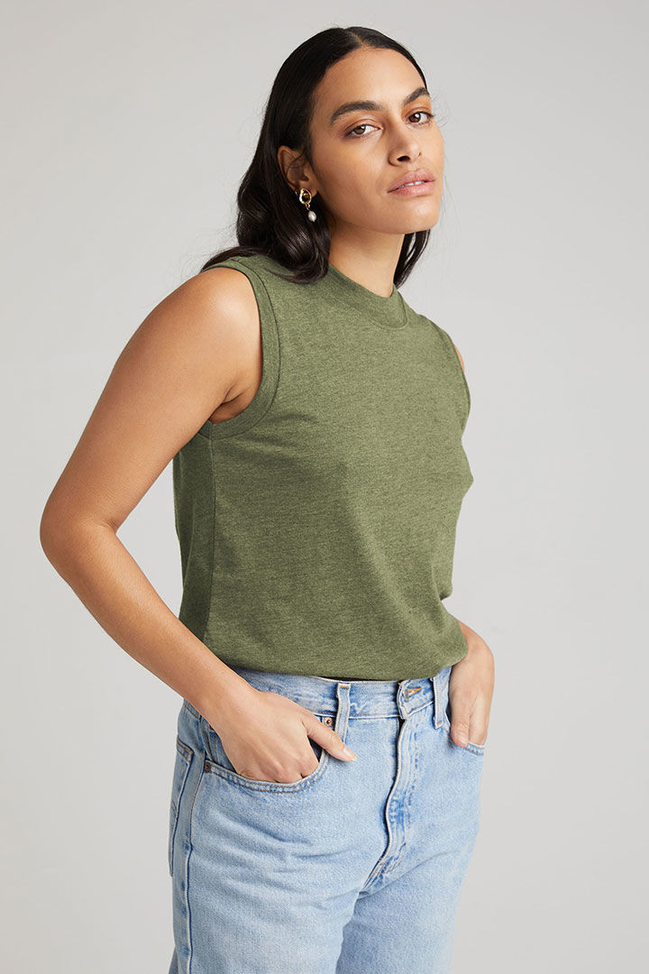 Picture of Easy Muscle Tank-Olive Army