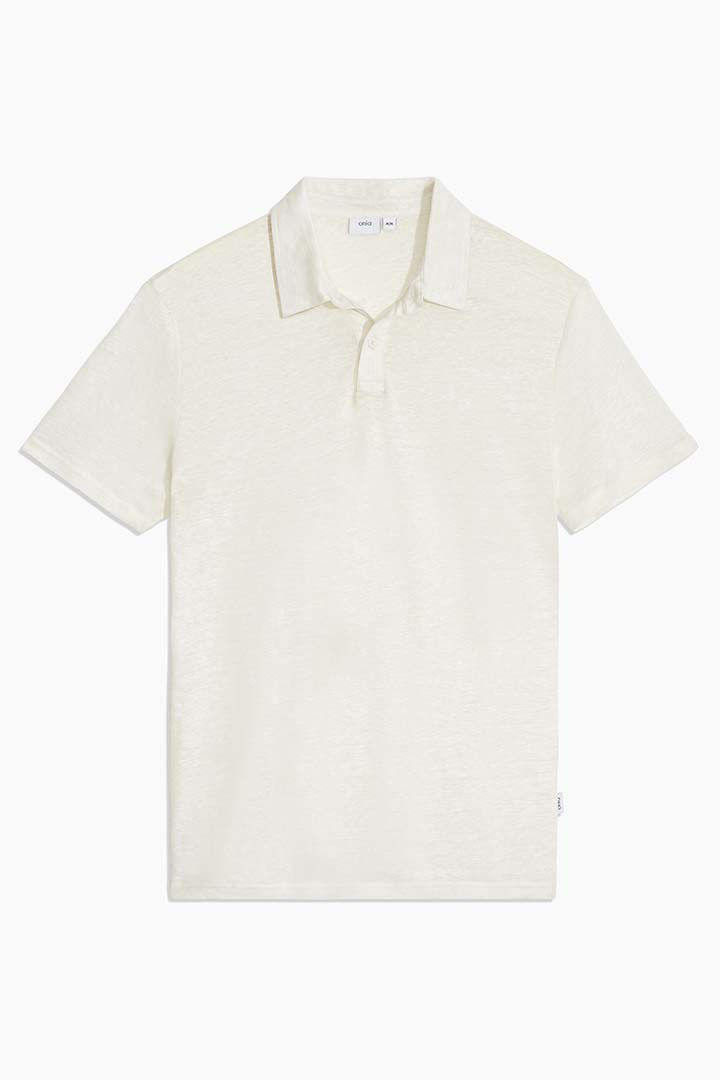 Picture of Linen Polo-White