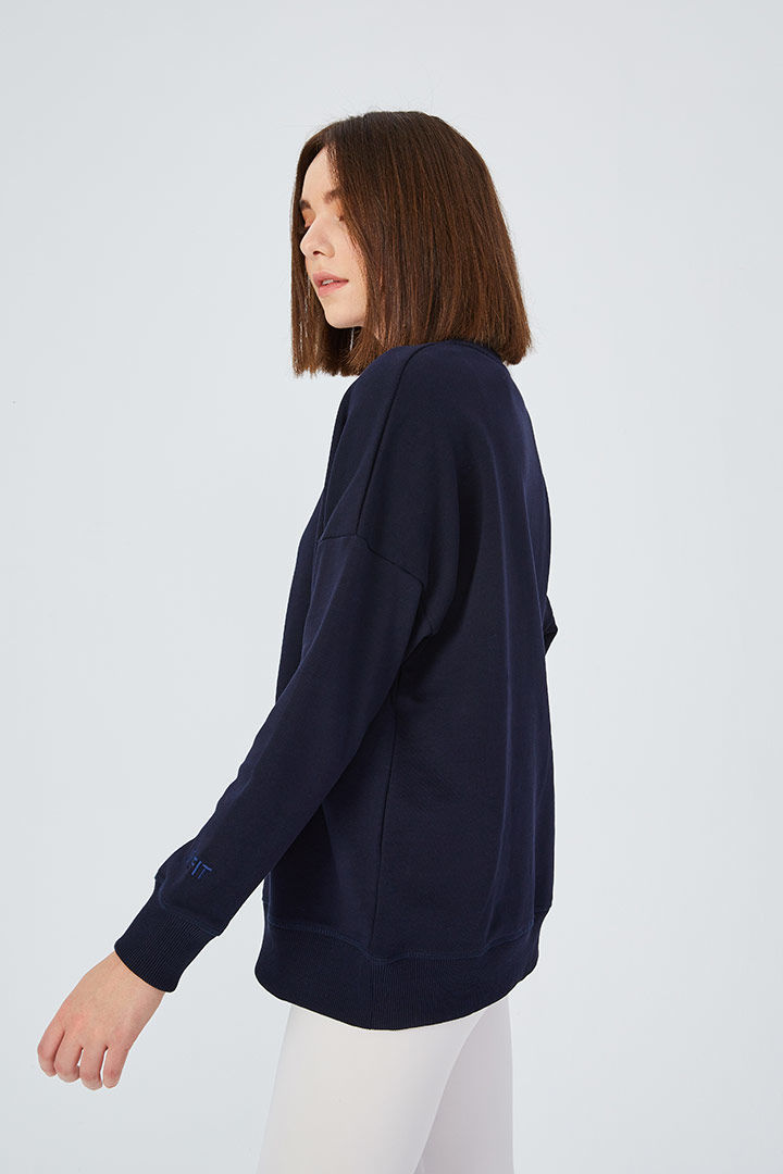 Picture of Up & Fit Sweatshirt-Night Blue