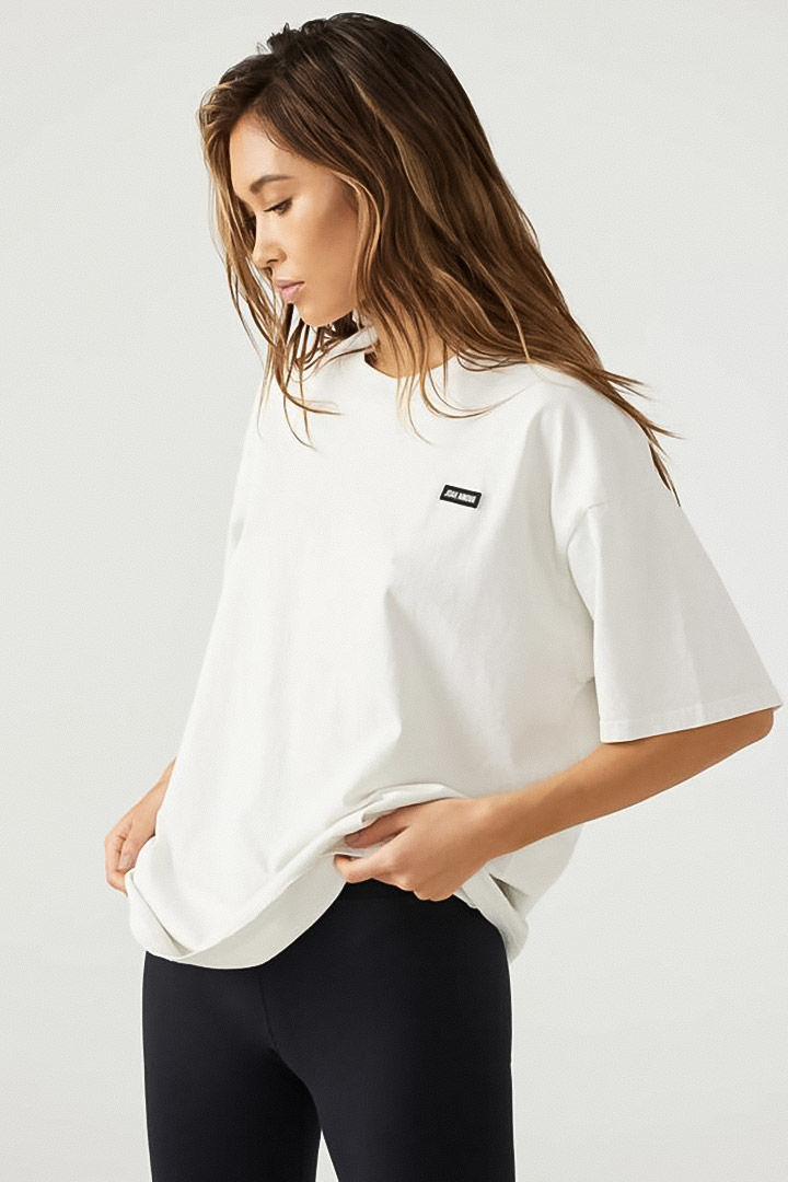Picture of Oversized Crew Tee-Off White Cotton