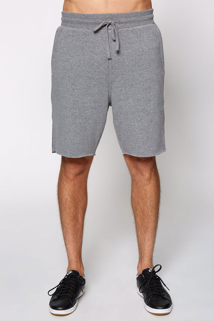 Picture of Fleece Short-Heather Grey