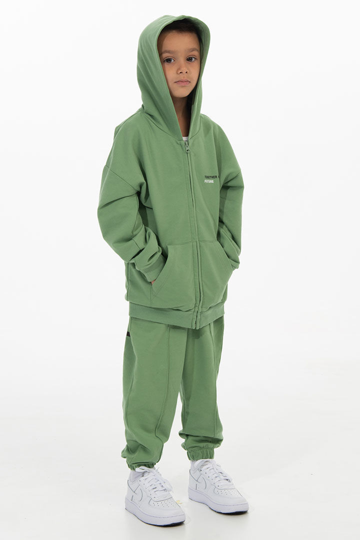 Picture of Kids Lightweight Hoodie-Green