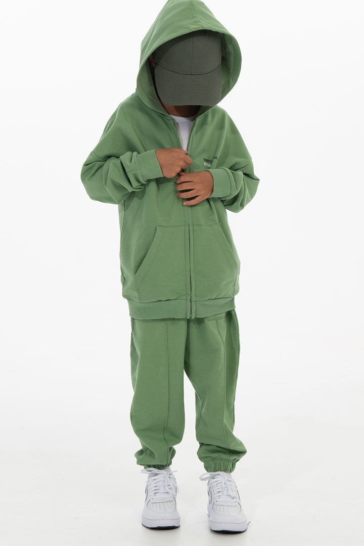 Picture of Kids Lightweight Hoodie-Green