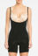 Picture of Open Bust Mid Thigh Body Suit-Black