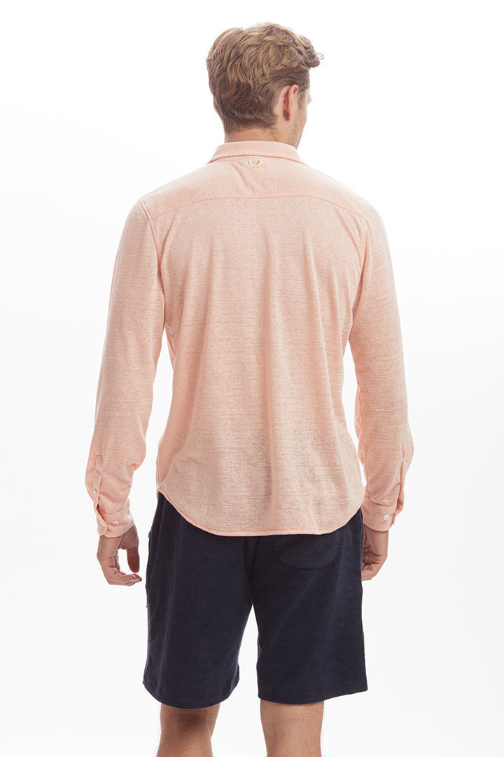 Picture of Linen Shirt-Coral