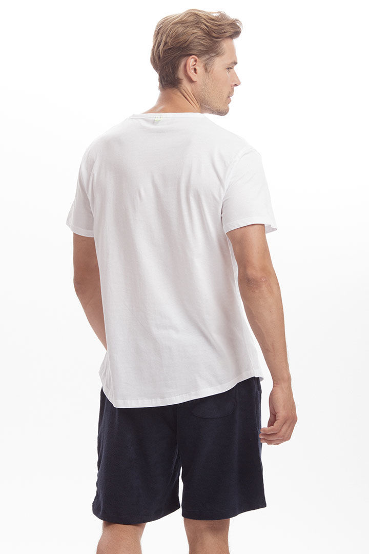Picture of Skull Cotton T-Shirt-White