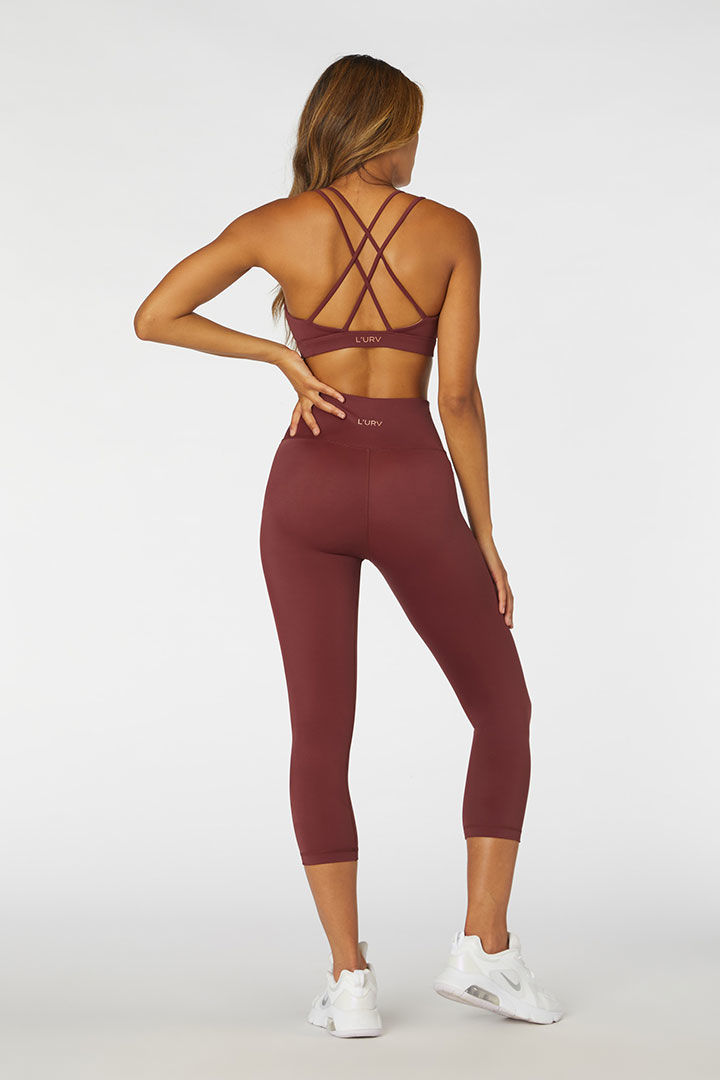 Picture of Valencia 3/4 Legging-Dark Cherry