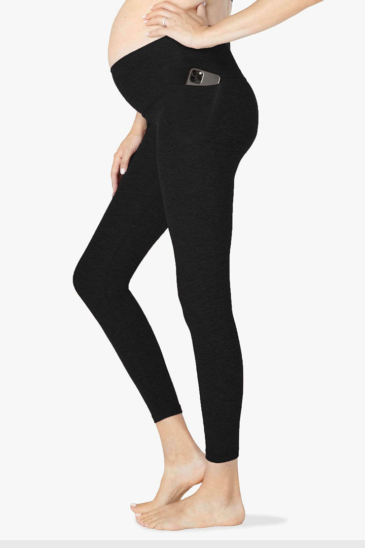 Picture of Maternity Out of Pocket High Waisted Legging-Darkest Night