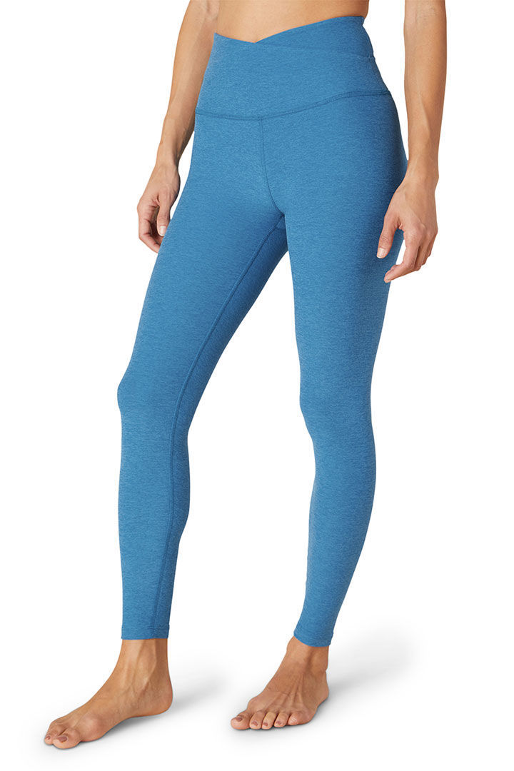 Picture of At Your Leisure High Waist Midi Legging-Gulf Stream Oceana