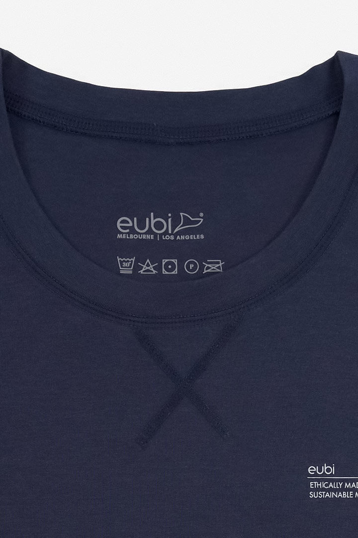 Picture of Crewneck Bamboo T-Shirt-Navy