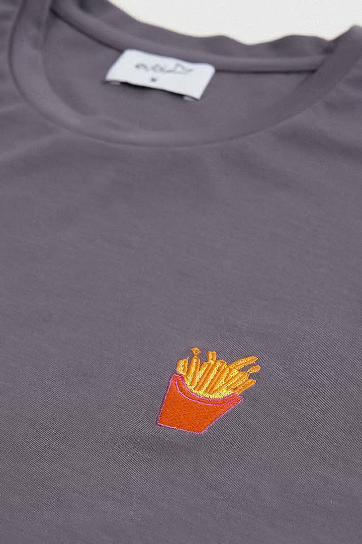 Picture of Fries Bamboo T-Shirt-Purple