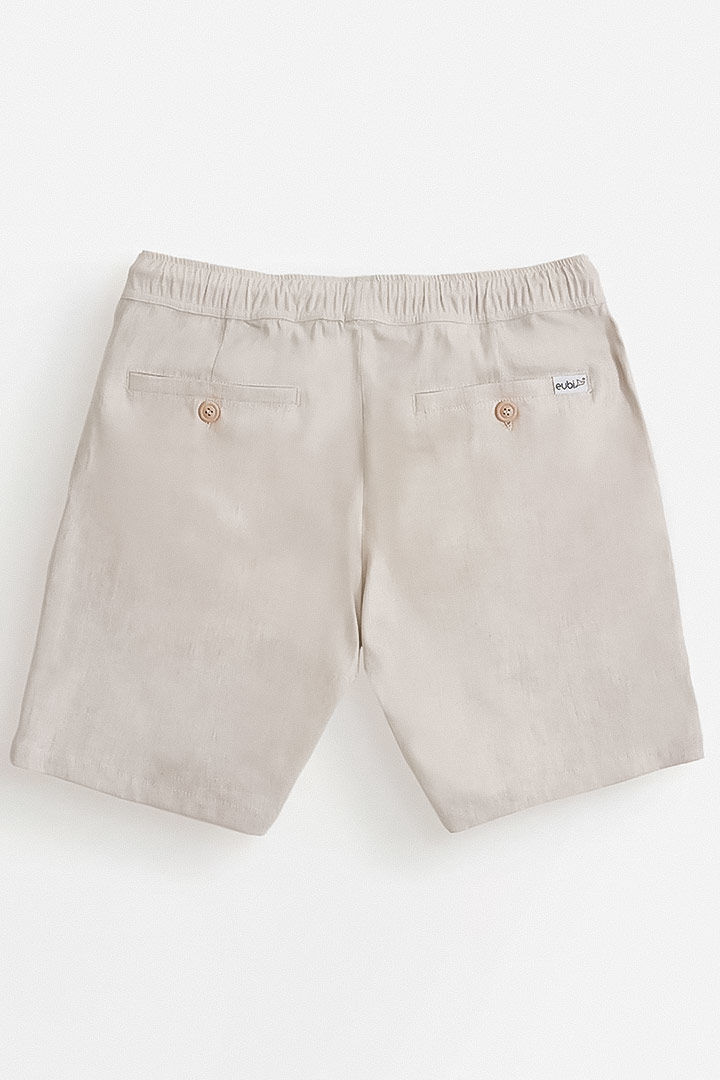 Picture of Linen Easy Shorts-Sandy Beige