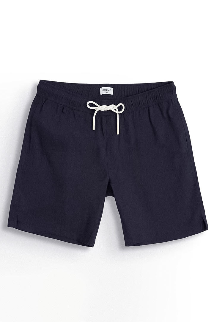 Picture of Linen Easy Shorts-Navy Blue