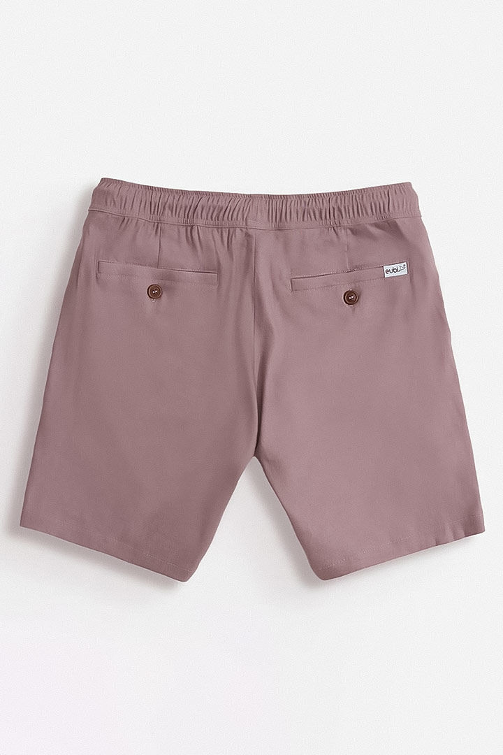 Picture of Linen Easy Shorts-Mauve Pink