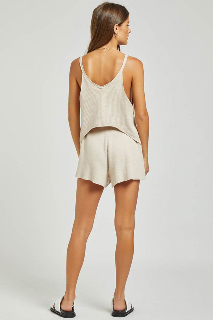Picture of Goldie Ribbed Short- Sand