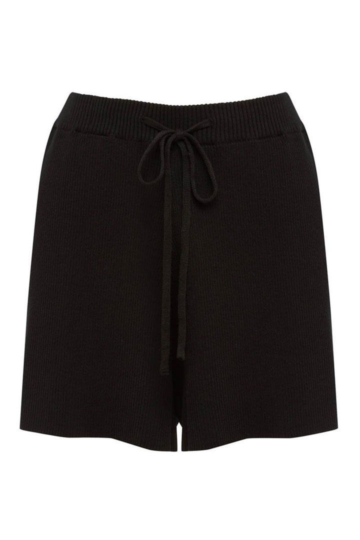 Picture of Goldie Ribbed Short-Black